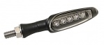 204-130 KOSO LED-Blinker, schwarz matt